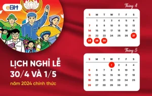 Lịch Nghỉ Lễ 30/4 Và Mùng 1/5 Năm 2024 Được Nghỉ 5 Ngày Liên Tục