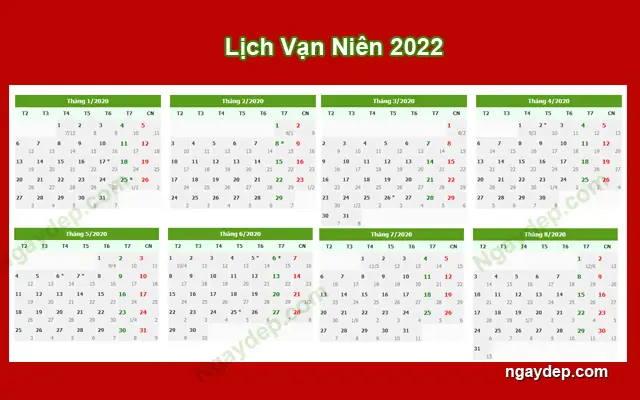 Xem Lịch Ngày 30 Tháng 4 Năm 2022