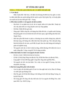 Vùng Du Lịch | Pdf