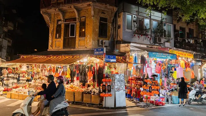 Hình Ảnh Phố Cổ Hà Nội Về Đêm