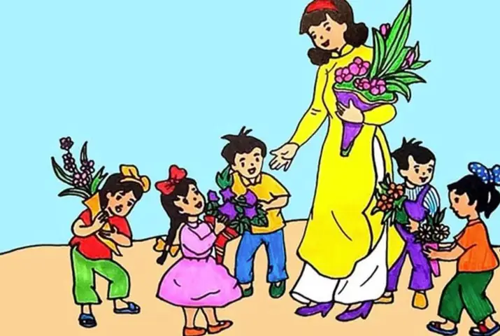 Hình Ảnh Bài Thơ Bó Hoa Tặng Cô