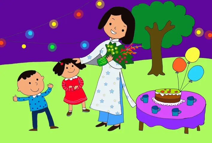 Hình Ảnh Bài Thơ Bó Hoa Tặng Cô