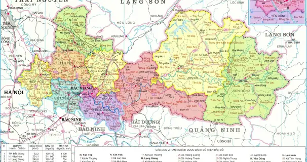 Cập Nhật Bản Đồ Hành Chính Mới Nhất Bắc Giang Cập Nhật Bản Đồ Hành Chính Mới Nhất Bắc Giang