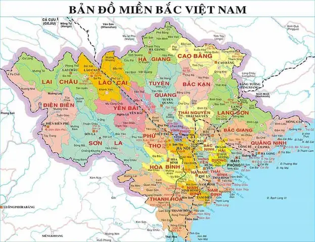Bản Đồ Và Danh Sách Các Tỉnh Miền Bắc Việt Nam - Vntrip.vn