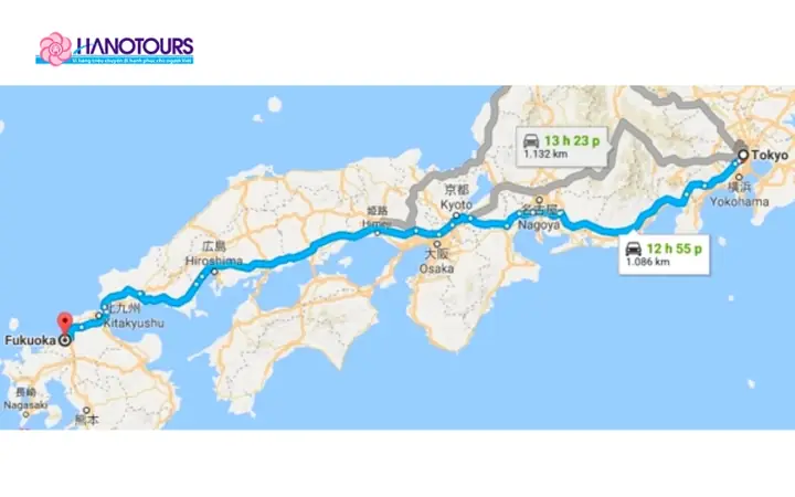 Bản Đồ Địa Điểm Du Lịch Tokyo (honshu)