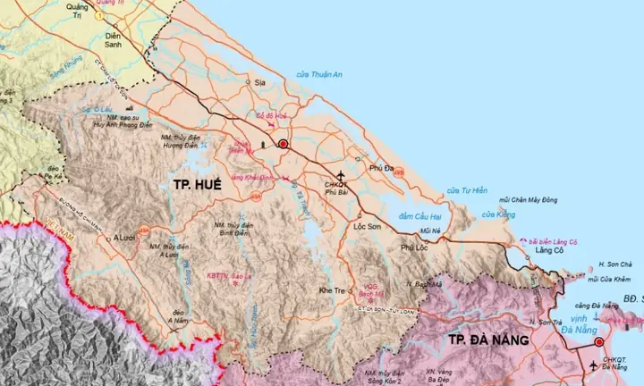 Bản Đồ Hành Chính Thành Phố Huế Sau Sáp Nhập Tỉnh Năm 2025?