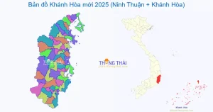 Bản Đồ Tỉnh Khánh Hòa Mới 2025 Sau Sáp Nhập