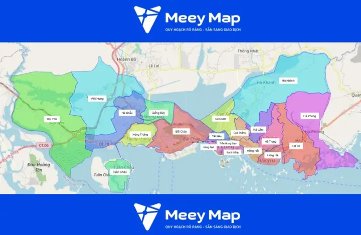 Bản Đồ Hành Chính Thành Phố Hạ Long Quảng Ninh