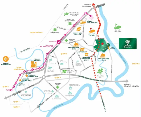 Bản Đồ Vinhomes Grand Park | Thông Tin Quy Hoạch Mới Nhất Bản đồ Vinhomes Grand Park Quận 9