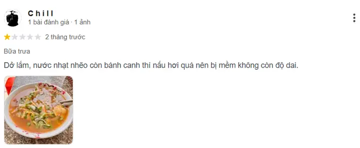 Một Số Đánh Giá Không Tốt