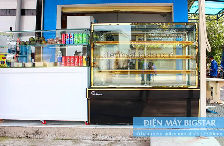 Tủ Bánh Kem 4 Tầng 1500mm