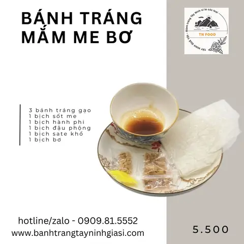 Bánh Tráng Me Tn Food Loại 1