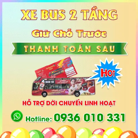 [xe Buýt 2 Tầng Sài Gòn] Chỉ 145.000đ