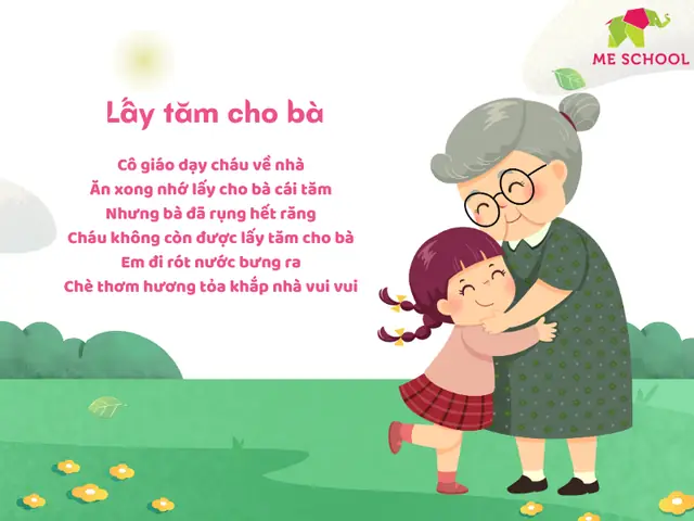 16. Bài Thơ Hay Cho Trẻ Mầm Non 3 Tuổi: Lấy Tăm Cho Bà