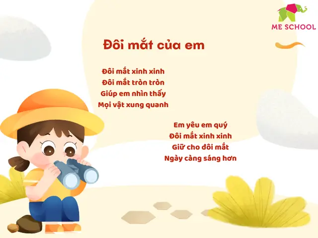 Bài Thơ Hay Cho Bé 3 Tuổi: Đôi Mắt Của Em