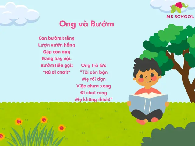 Bài Thơ Hay Cho Trẻ 3 Tuổi: Ong Và Bướm