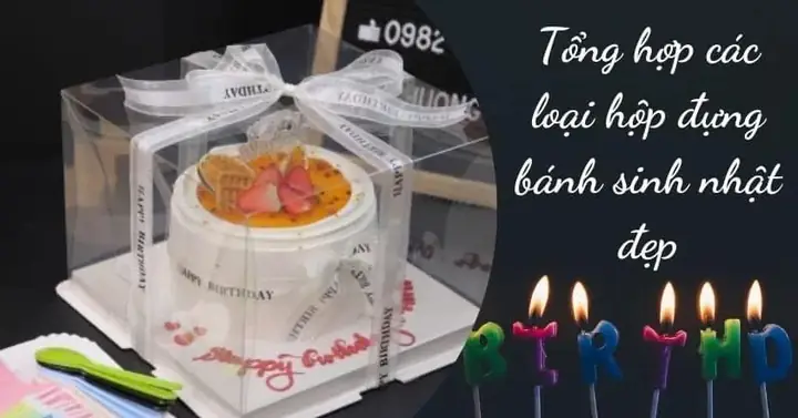 Các Loại Hộp Đựng Bánh Sinh Nhật Đẹp