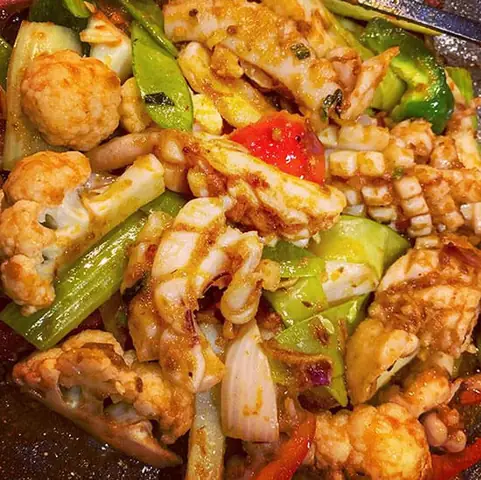Mực Xào Sa Tế Mực Xào Sa Tế