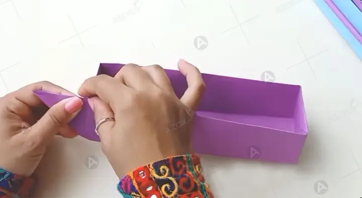 Cách Gấp Hộp Đựng Bút Bằng Giấy Có Ngăn Kéo