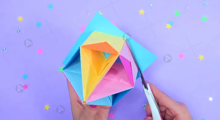 Cách Gấp Hộp Đựng Bút Bằng Giấy Đơn Giản Kiểu Số 2