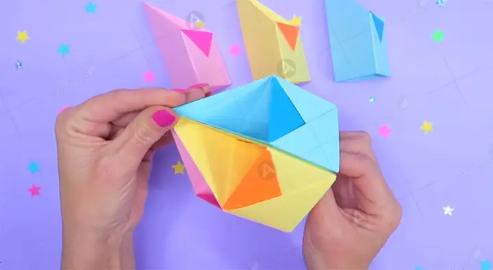 Cách Gấp Hộp Đựng Bút Bằng Giấy Đơn Giản Kiểu Số 2