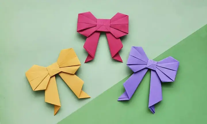 Cách Gấp Nơ Bằng Giấy Dễ Thương Chỉ Với 8 Bước Đơn Giản