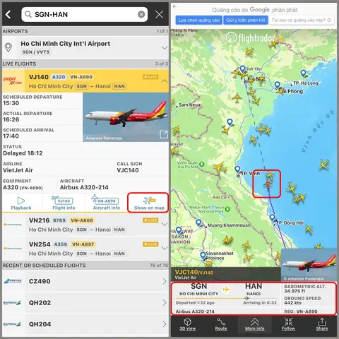 Cách Theo Dõi Hành Trình Chuyến Bay Bằng Flightradar24 Cách Theo Dõi Hành Trình Chuyến Bay Bằng Flightradar24