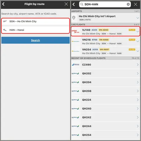 Cách Theo Dõi Hành Trình Chuyến Bay Bằng Flightradar24