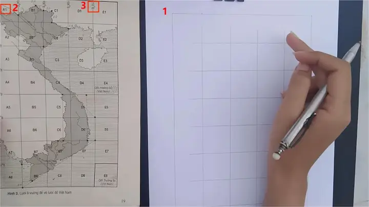 Kẻ Khung Ô Vuông Bản Đồ