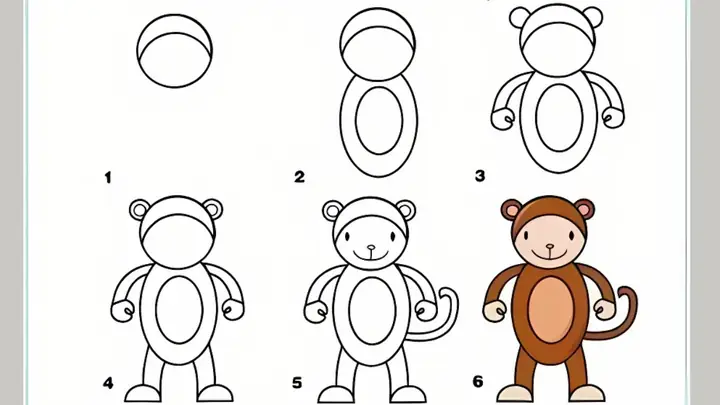 Cách Vẽ Con Khỉ Dễ Nhất Cách Vẽ Con Khỉ Dễ Nhất