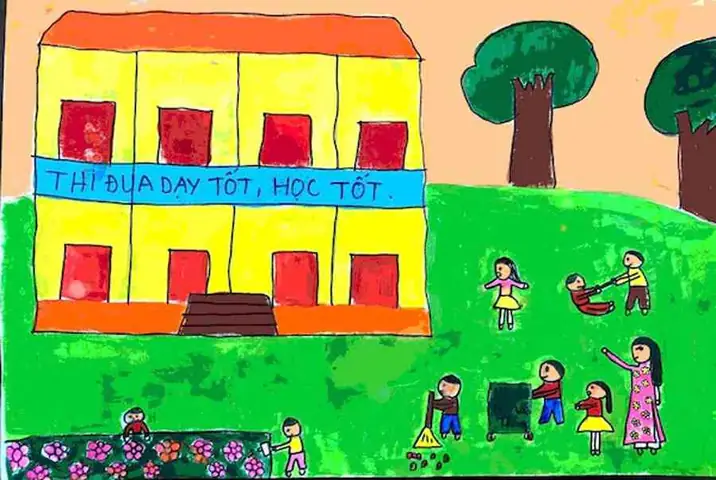 Hình Ảnh Cho Cách Vẽ Ngôi Trường Tiểu Học: Hình Ảnh Cho Cách Vẽ Ngôi Trường Tiểu Học: