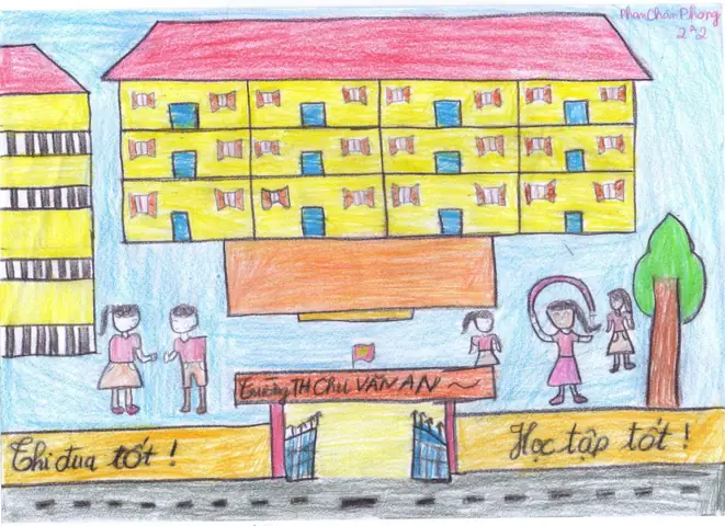 Hình Ảnh Cho Cách Vẽ Ngôi Trường Tiểu Học: Hình Ảnh Cho Cách Vẽ Ngôi Trường Tiểu Học: