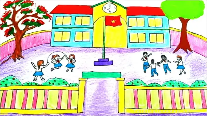 Hình Ảnh Cho Cách Vẽ Ngôi Trường Tiểu Học: Hình Ảnh Cho Cách Vẽ Ngôi Trường Tiểu Học: