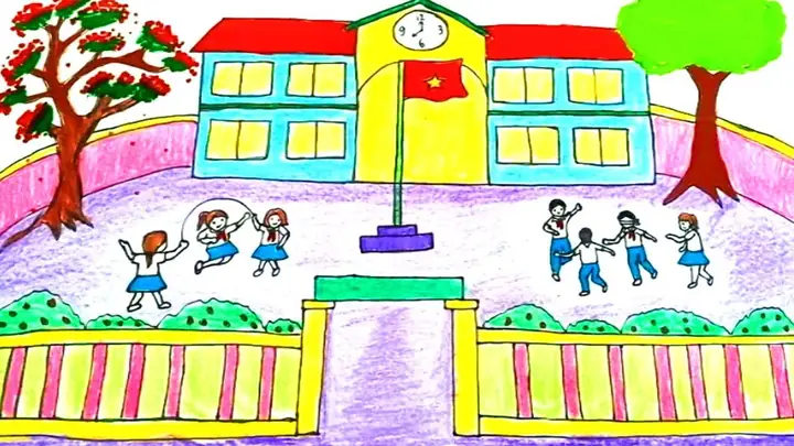 Hình Ảnh Cho Cách Vẽ Ngôi Trường Tiểu Học: Hình Ảnh Cho Cách Vẽ Ngôi Trường Tiểu Học: