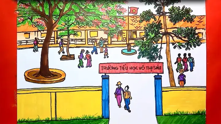 Hình Ảnh Cho Cách Vẽ Ngôi Trường Tiểu Học: Hình Ảnh Cho Cách Vẽ Ngôi Trường Tiểu Học: