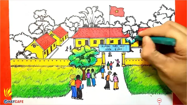 Hình Ảnh Cho Cách Vẽ Ngôi Trường Tiểu Học: Hình Ảnh Cho Cách Vẽ Ngôi Trường Tiểu Học: