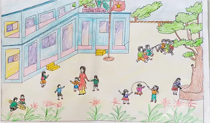Hình Ảnh Cho Cách Vẽ Ngôi Trường Tiểu Học: Hình Ảnh Cho Cách Vẽ Ngôi Trường Tiểu Học:
