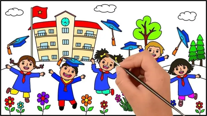 Hình Ảnh Cho Cách Vẽ Ngôi Trường Tiểu Học: Hình Ảnh Cho Cách Vẽ Ngôi Trường Tiểu Học: