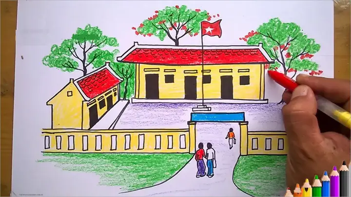 Hình Ảnh Cho Cách Vẽ Ngôi Trường Tiểu Học: Hình Ảnh Cho Cách Vẽ Ngôi Trường Tiểu Học: