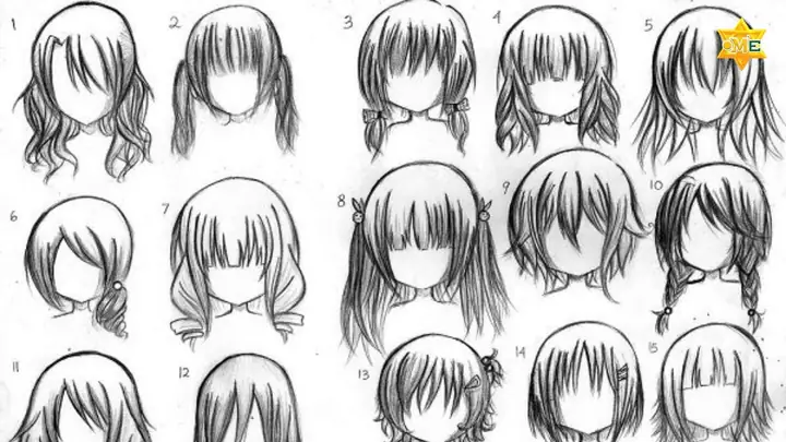 Bước 4: Hoàn Thiện Với Cách Vẽ Tóc Anime Nữ Bằng Bút Chì (đổ Bóng)