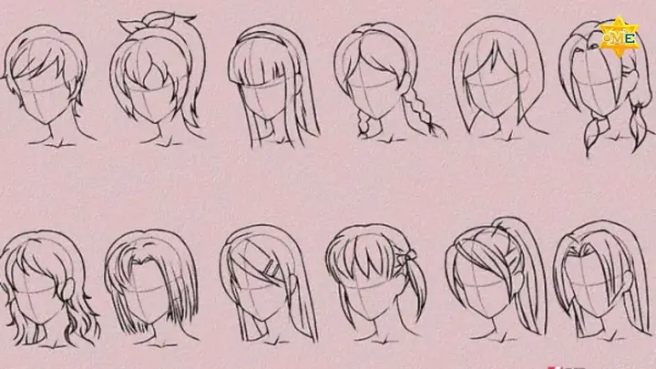 Bước 2: Hướng Dẫn Chi Tiết Cách Vẽ Tóc Mái Anime Chuẩn Xác