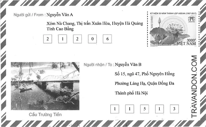 Hướng Dẫn Cách Ghi Mã Bưu Điện Trên Phong Bì Thư, Bưu Gửi, Ấn Phẩm Và Tài Liệu Liên Quan