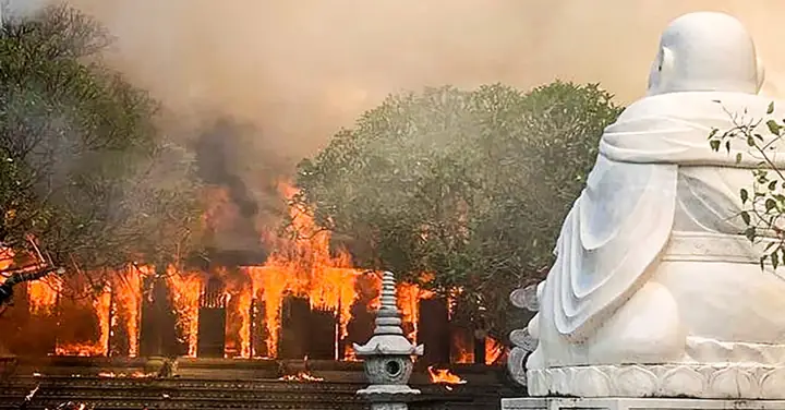 Cháy Chùa Phổ Quang Ở Phú Thọ, Chưa Thống Kê Được Thiệt Hại ...
