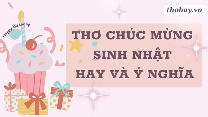 Chùm Thơ Chúc Mừng Sinh Nhật Chú