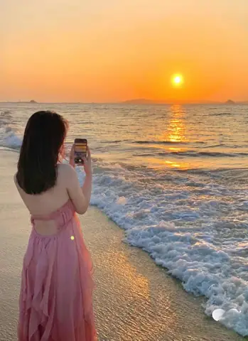 Tạo Dáng Đang Chụp Ảnh Bình Minh