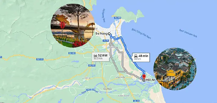 Use Google Maps To Look Up Distance And Da Nang To Hoi An Taxi Cost Use Google Maps To Look Up Distance And Da Nang To Hoi An Taxi Cost