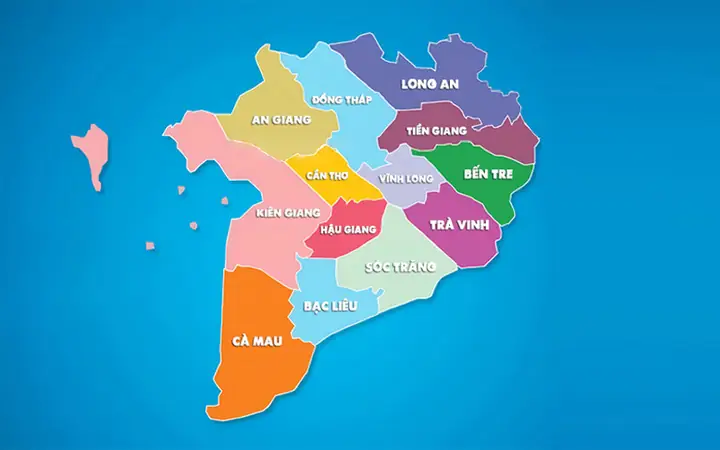 Miền Tây Có Bao Nhiêu Tỉnh? Bản Đồ 13 Tỉnh Miền Tây Chi Tiết