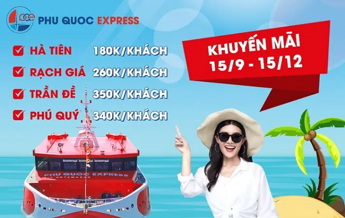 Vé Tàu Phú Quốc Rạch Giá (tàu Phú Quốc Express)