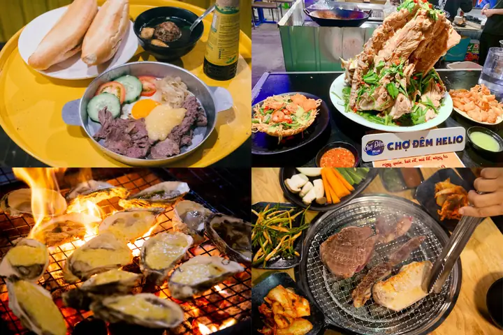 Chợ Đêm Helio Đà Nẵng- Địa Điểm Ăn Uống Đêm Không Thể Bỏ Qua