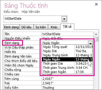 Định Dạng Trường Ngày Và Giờ - Hỗ Trợ Của Microsoft Định Dạng Trường Ngày Và Giờ - Hỗ Trợ Của Microsoft